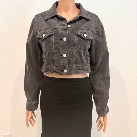 Pacsun XS S corduroy cropped trucker jacket coat C 2996 - Picture 7 of 11